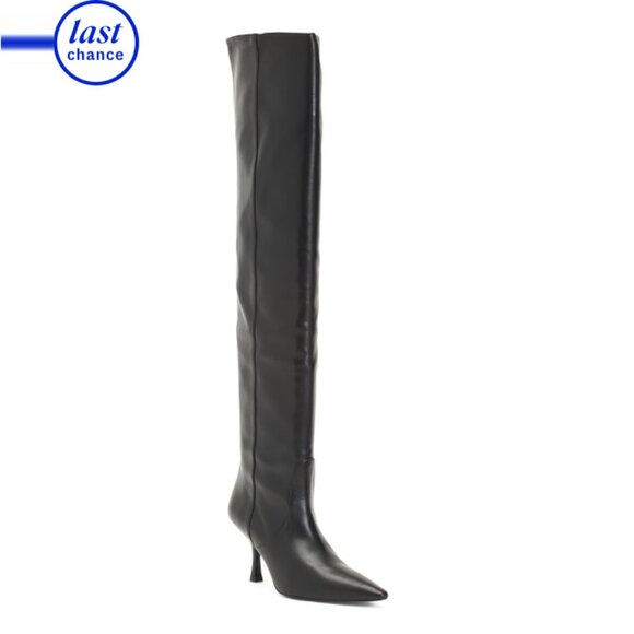 STUART WEITZMAN Black Made In Spain Leather Naomi Tall Boots - Picture 1 of 2